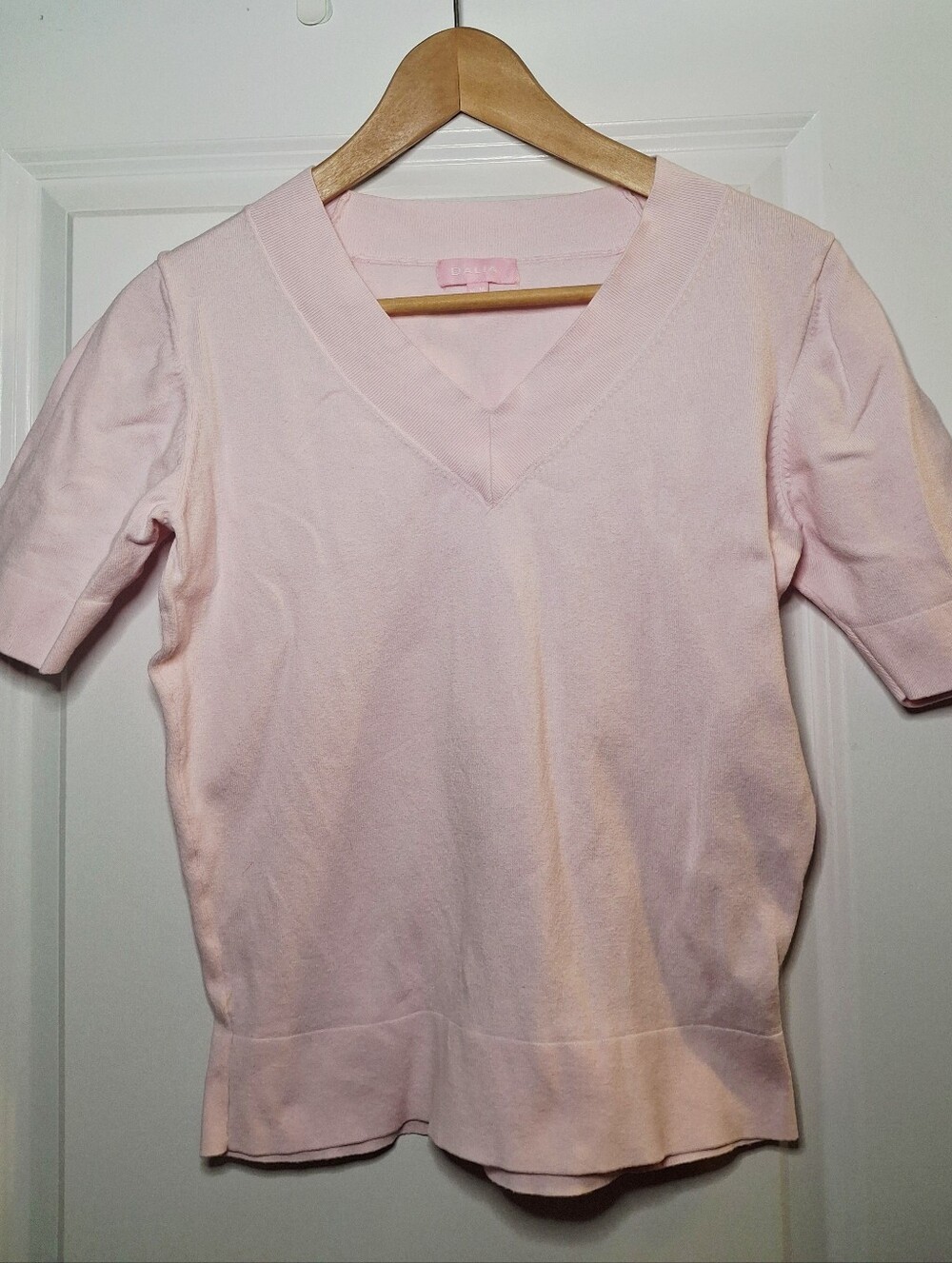 Vintage 90s Dalia Cotton Blend Short Sleeve Sweater (M)